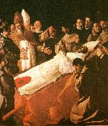 Francisco de Zurbaran death of st. buenaventura oil